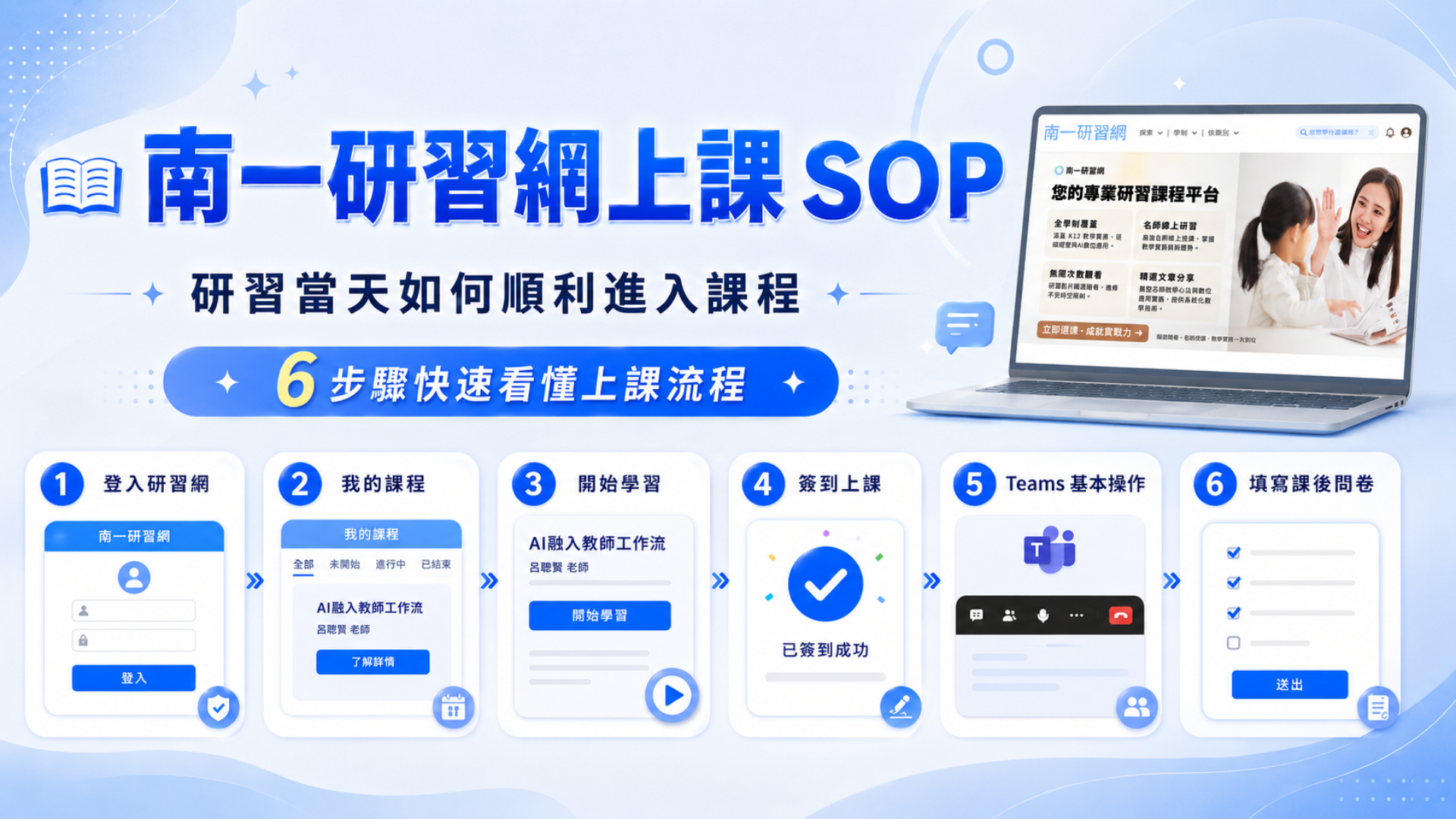 南一研習網上課SOP - 南一研習網